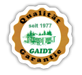 GAIDT ICON Qualitätssiegel