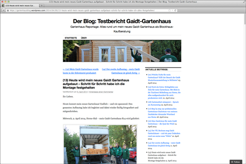 GAIDT Internettagebuch